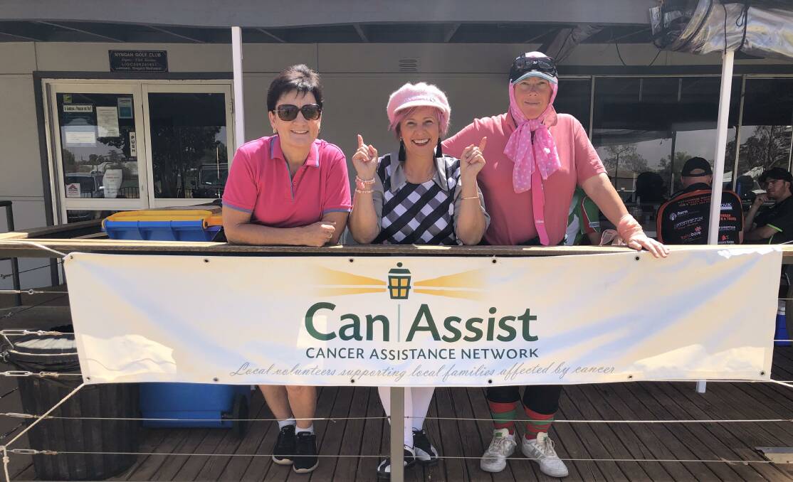 SUPPORT: Annette Webster, Debbie Matheson and Vivienne Pateman enjoyed a fun-filled day of golf raising money for cancer support last year. Photo: CONTRIBUTED